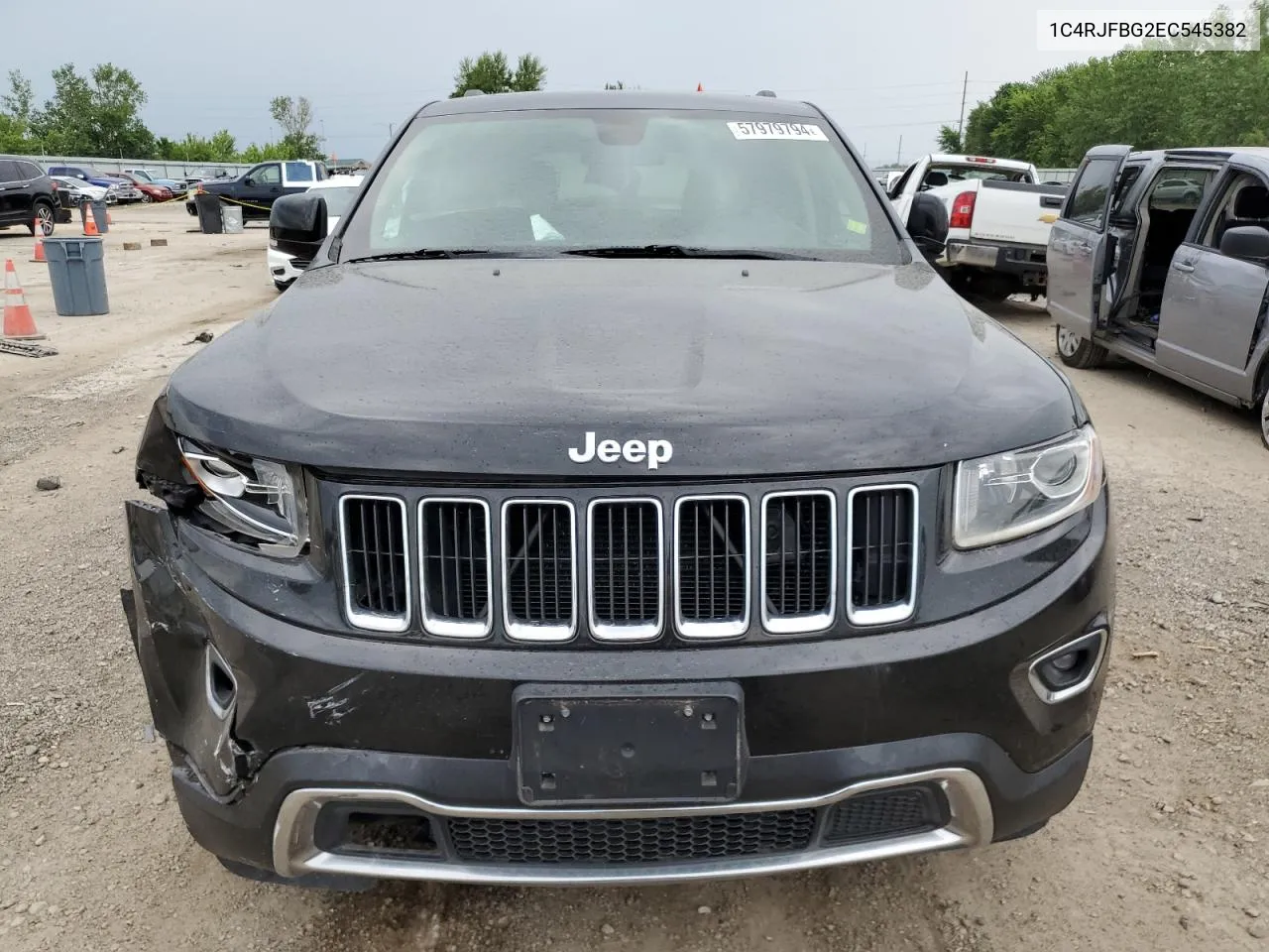 2014 Jeep Grand Cherokee Limited VIN: 1C4RJFBG2EC545382 Lot: 57979794