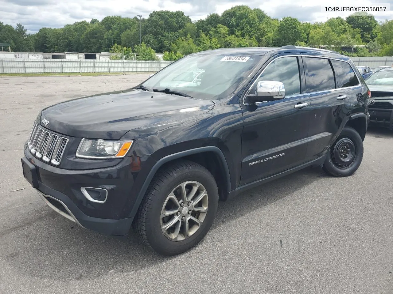 2014 Jeep Grand Cherokee Limited VIN: 1C4RJFBGXEC356057 Lot: 58001834