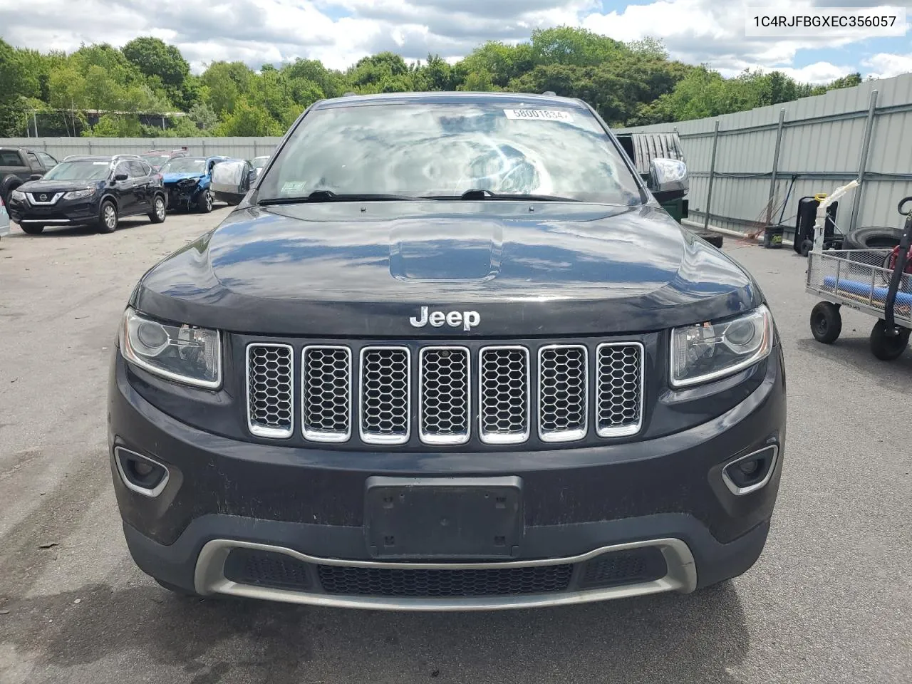 2014 Jeep Grand Cherokee Limited VIN: 1C4RJFBGXEC356057 Lot: 58001834