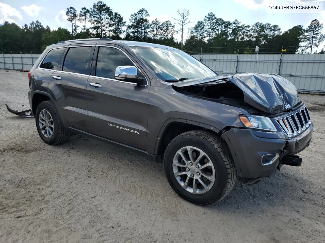 2014 Jeep Grand Cherokee Limited VIN: 1C4RJEBG7EC555867 Lot: 58137004