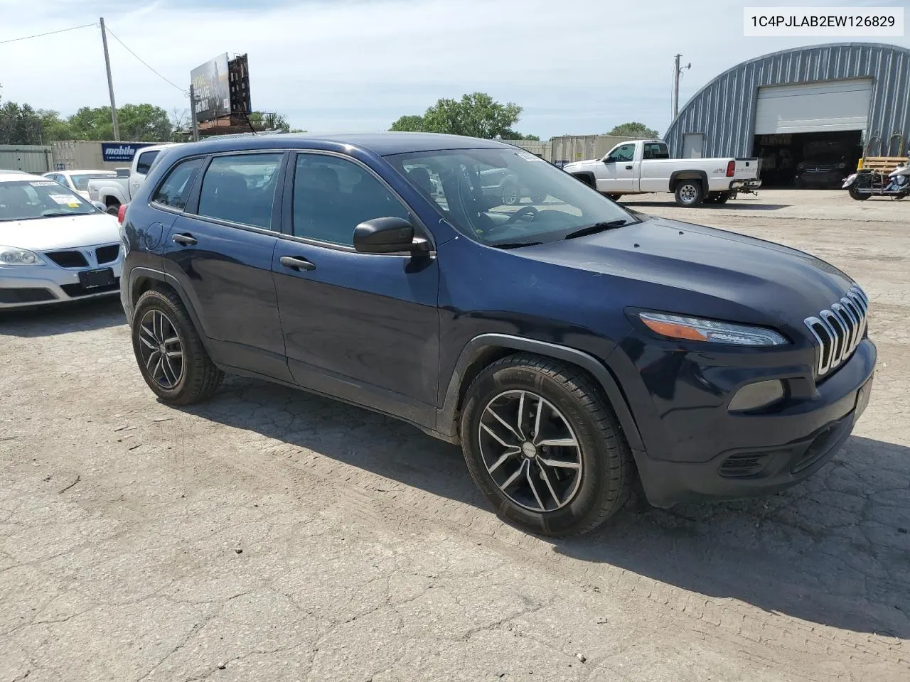 2014 Jeep Cherokee Sport VIN: 1C4PJLAB2EW126829 Lot: 58332284