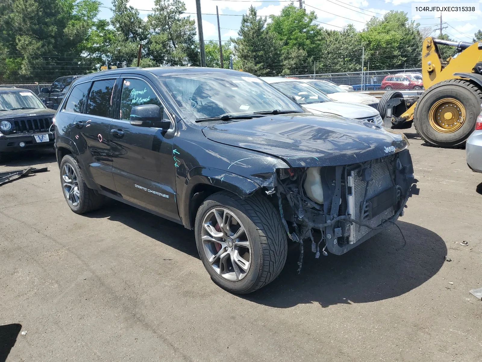 1C4RJFDJXEC315338 2014 Jeep Grand Cherokee Srt-8