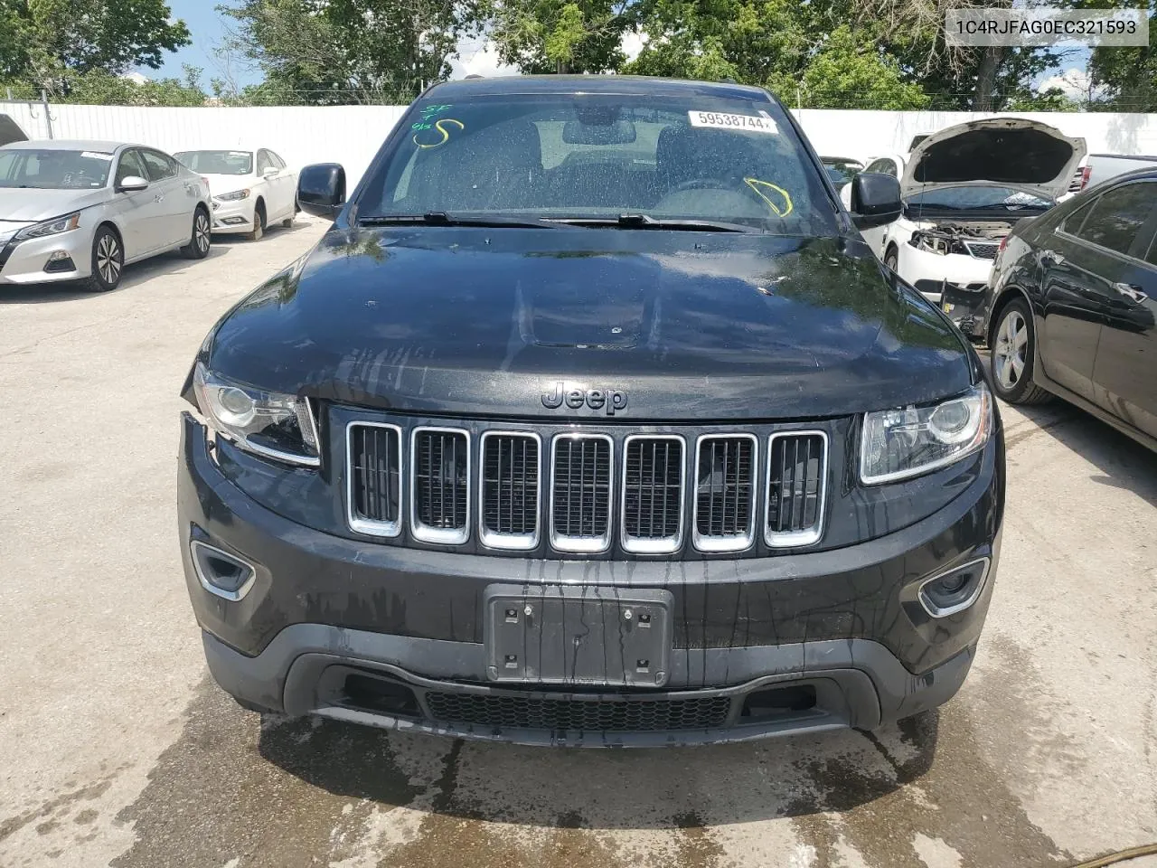 2014 Jeep Grand Cherokee Laredo VIN: 1C4RJFAG0EC321593 Lot: 59538744