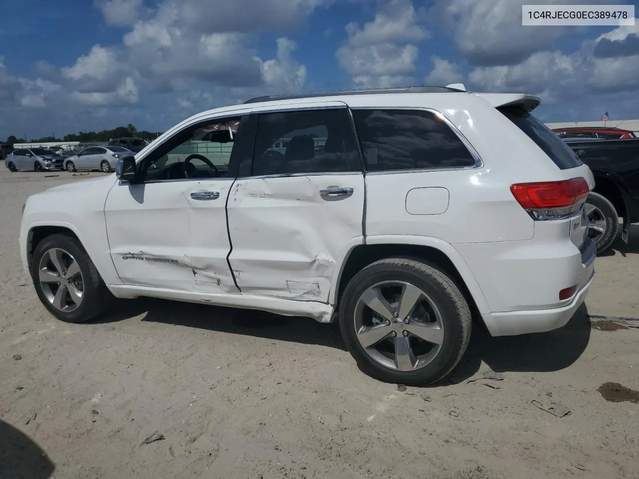 2014 Jeep Grand Cherokee Overland VIN: 1C4RJECG0EC389478 Lot: 59772884