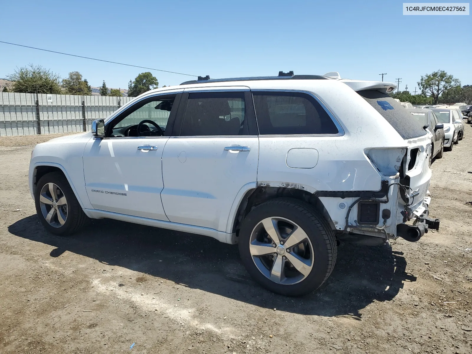 2014 Jeep Grand Cherokee Overland VIN: 1C4RJFCM0EC427562 Lot: 59937374