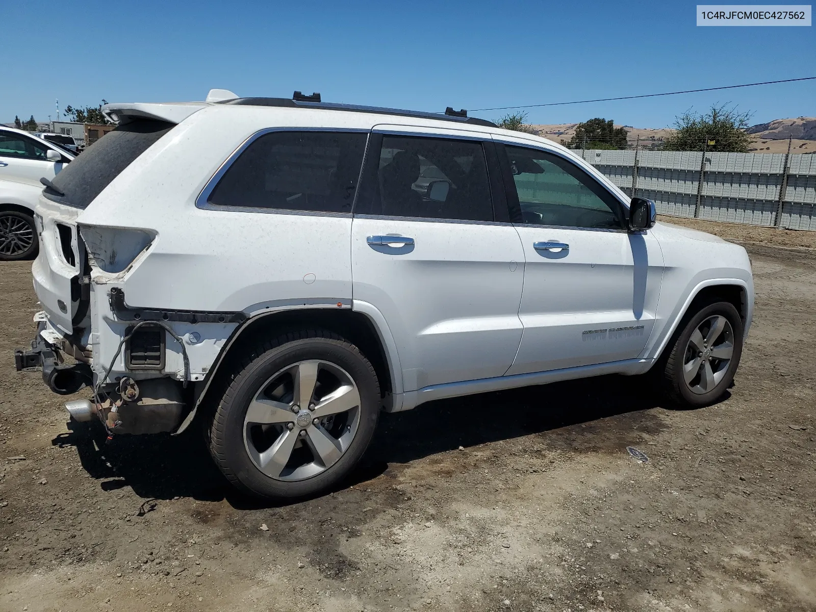 2014 Jeep Grand Cherokee Overland VIN: 1C4RJFCM0EC427562 Lot: 59937374