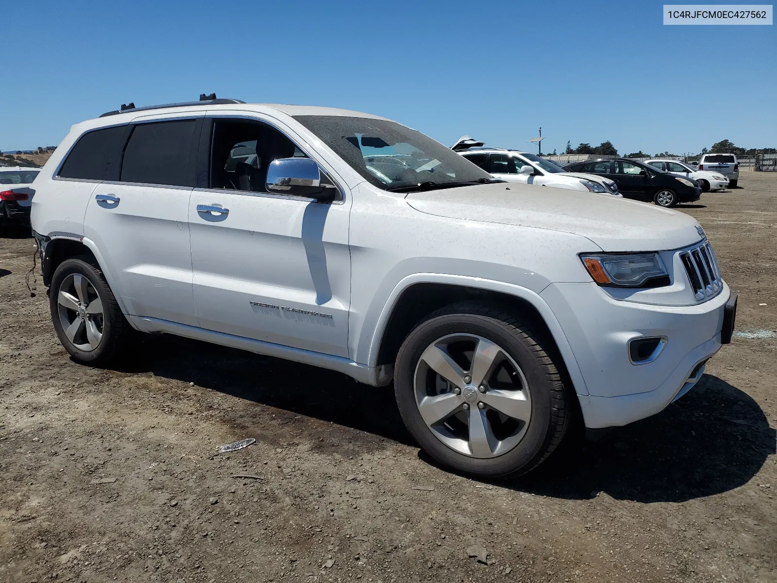 2014 Jeep Grand Cherokee Overland VIN: 1C4RJFCM0EC427562 Lot: 59937374