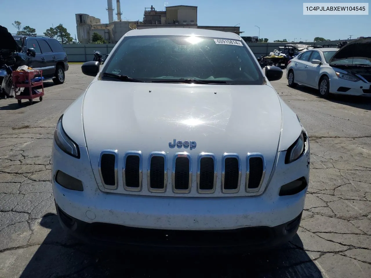 2014 Jeep Cherokee Sport VIN: 1C4PJLABXEW104545 Lot: 60915814