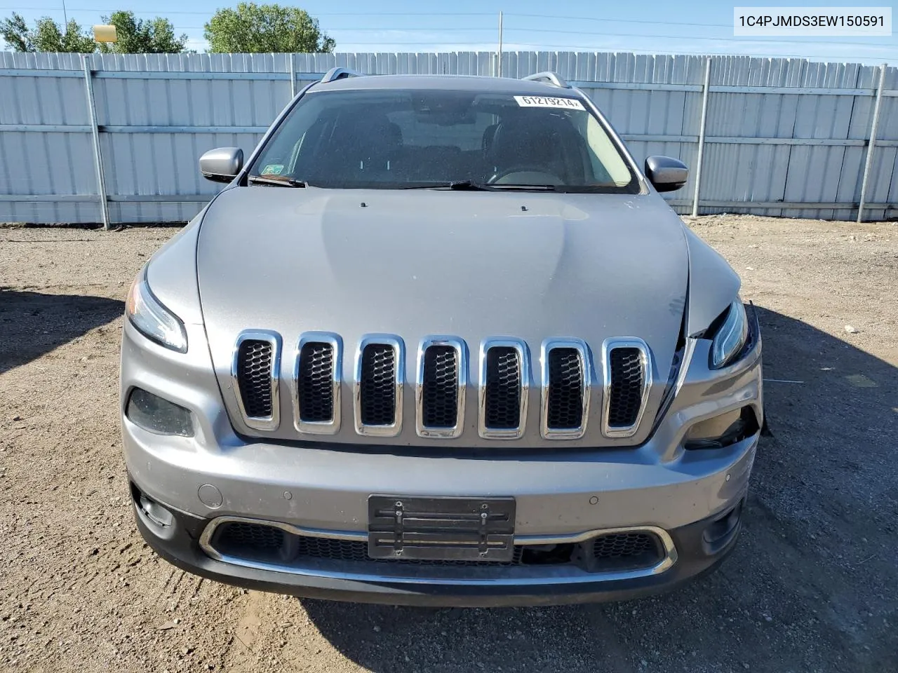 2014 Jeep Cherokee Limited VIN: 1C4PJMDS3EW150591 Lot: 61279214