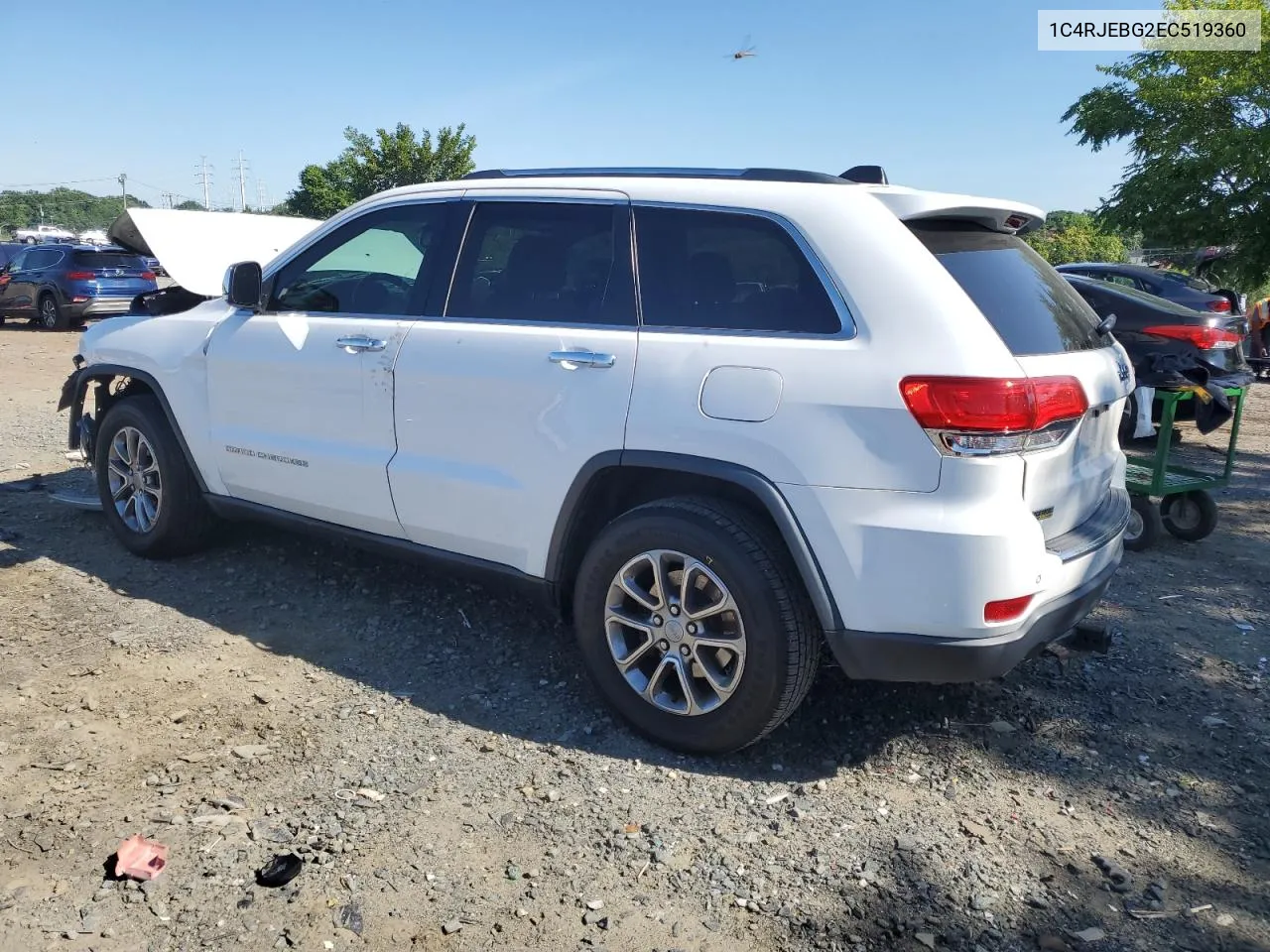 2014 Jeep Grand Cherokee Limited VIN: 1C4RJEBG2EC519360 Lot: 61327434