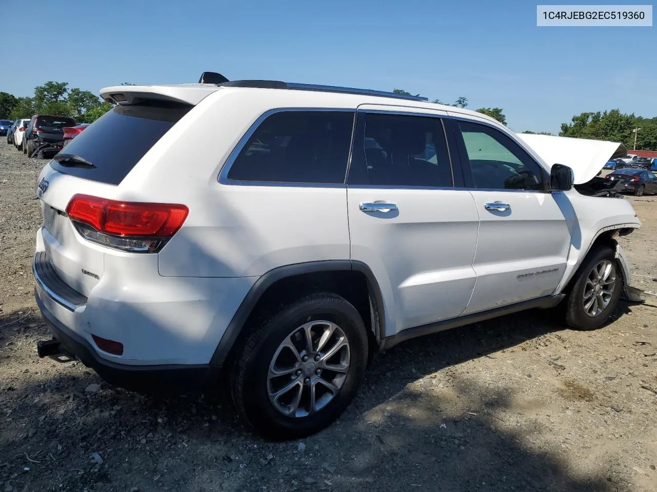 2014 Jeep Grand Cherokee Limited VIN: 1C4RJEBG2EC519360 Lot: 61327434