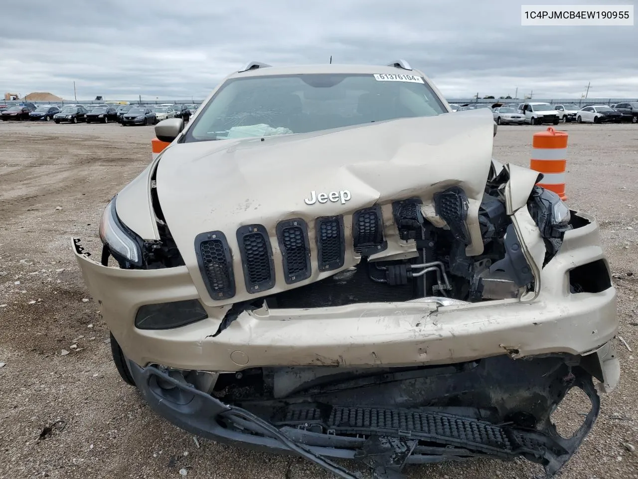 2014 Jeep Cherokee Latitude VIN: 1C4PJMCB4EW190955 Lot: 61376104