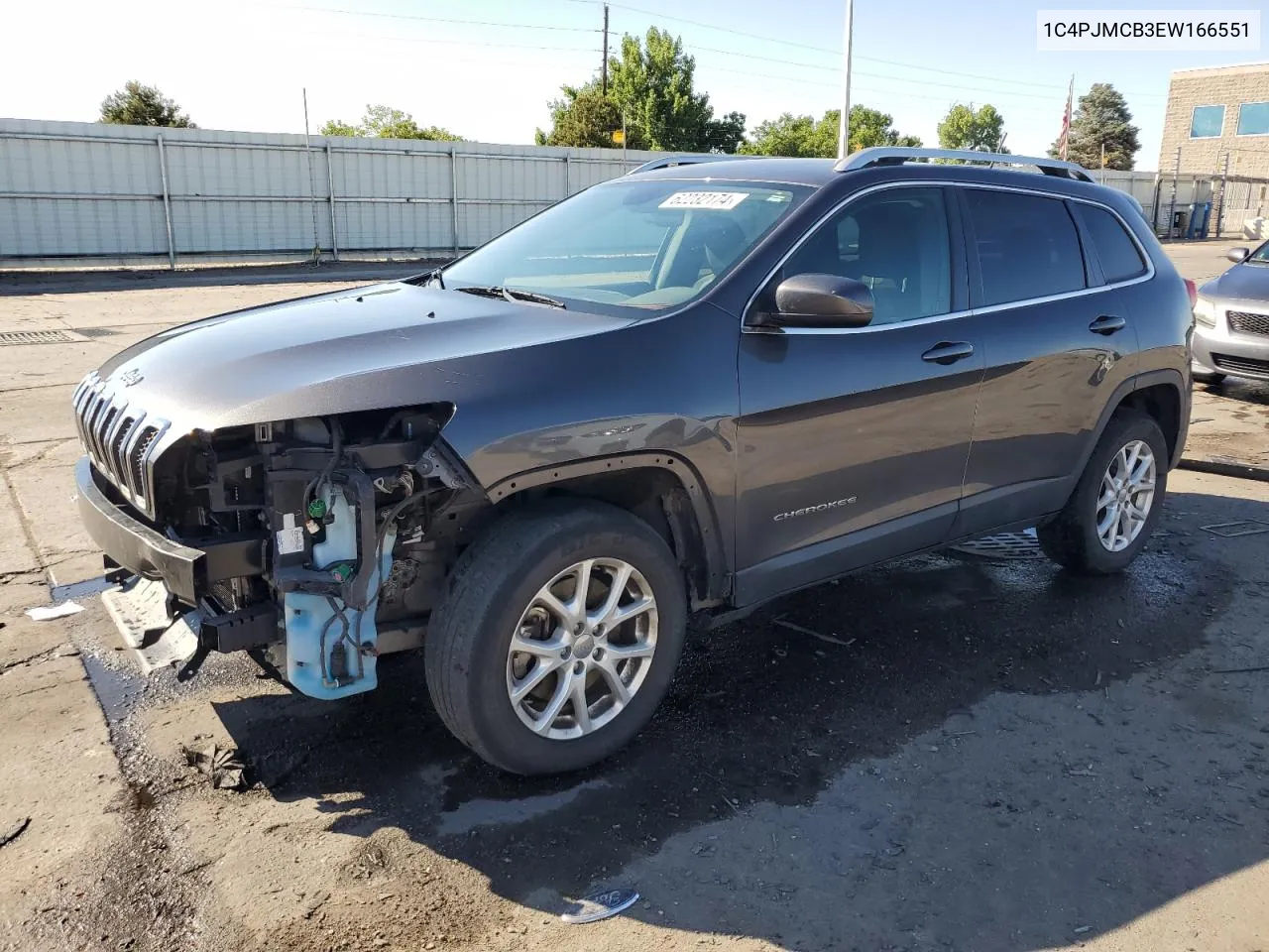 2014 Jeep Cherokee Latitude VIN: 1C4PJMCB3EW166551 Lot: 62232174