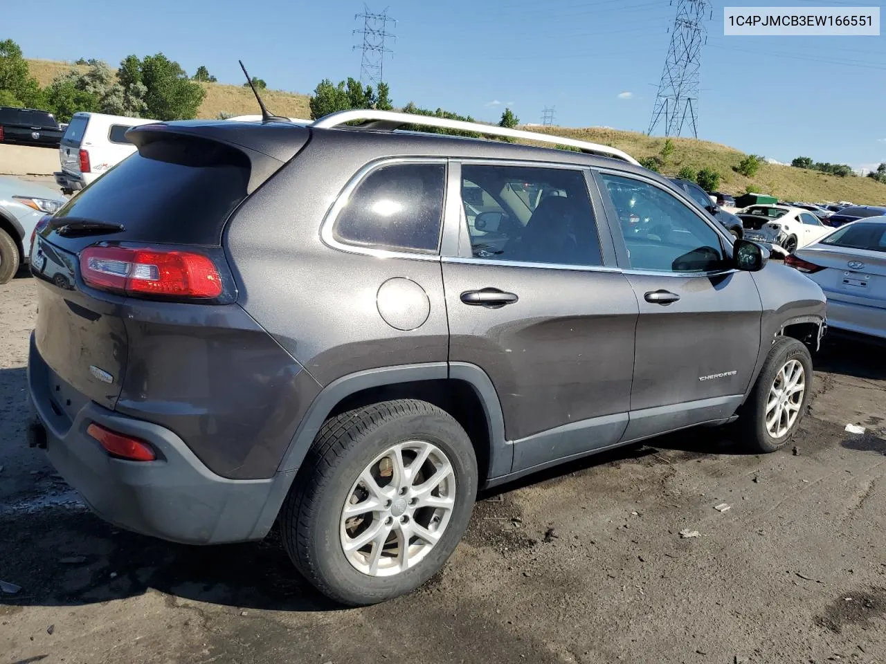 2014 Jeep Cherokee Latitude VIN: 1C4PJMCB3EW166551 Lot: 62232174