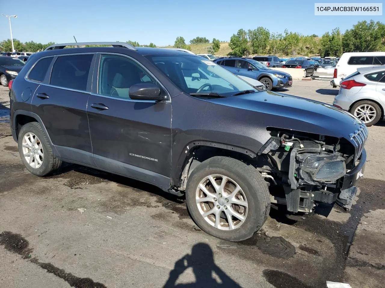 2014 Jeep Cherokee Latitude VIN: 1C4PJMCB3EW166551 Lot: 62232174