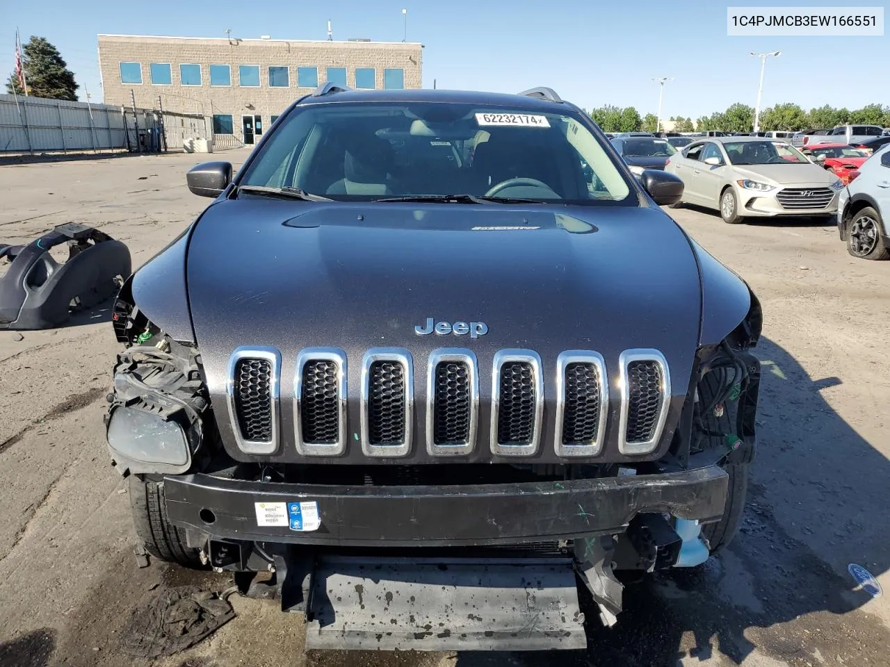 2014 Jeep Cherokee Latitude VIN: 1C4PJMCB3EW166551 Lot: 62232174