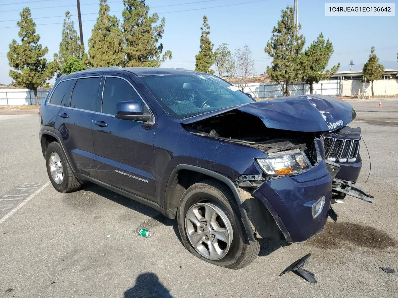 2014 Jeep Grand Cherokee Laredo VIN: 1C4RJEAG1EC136642 Lot: 62476934