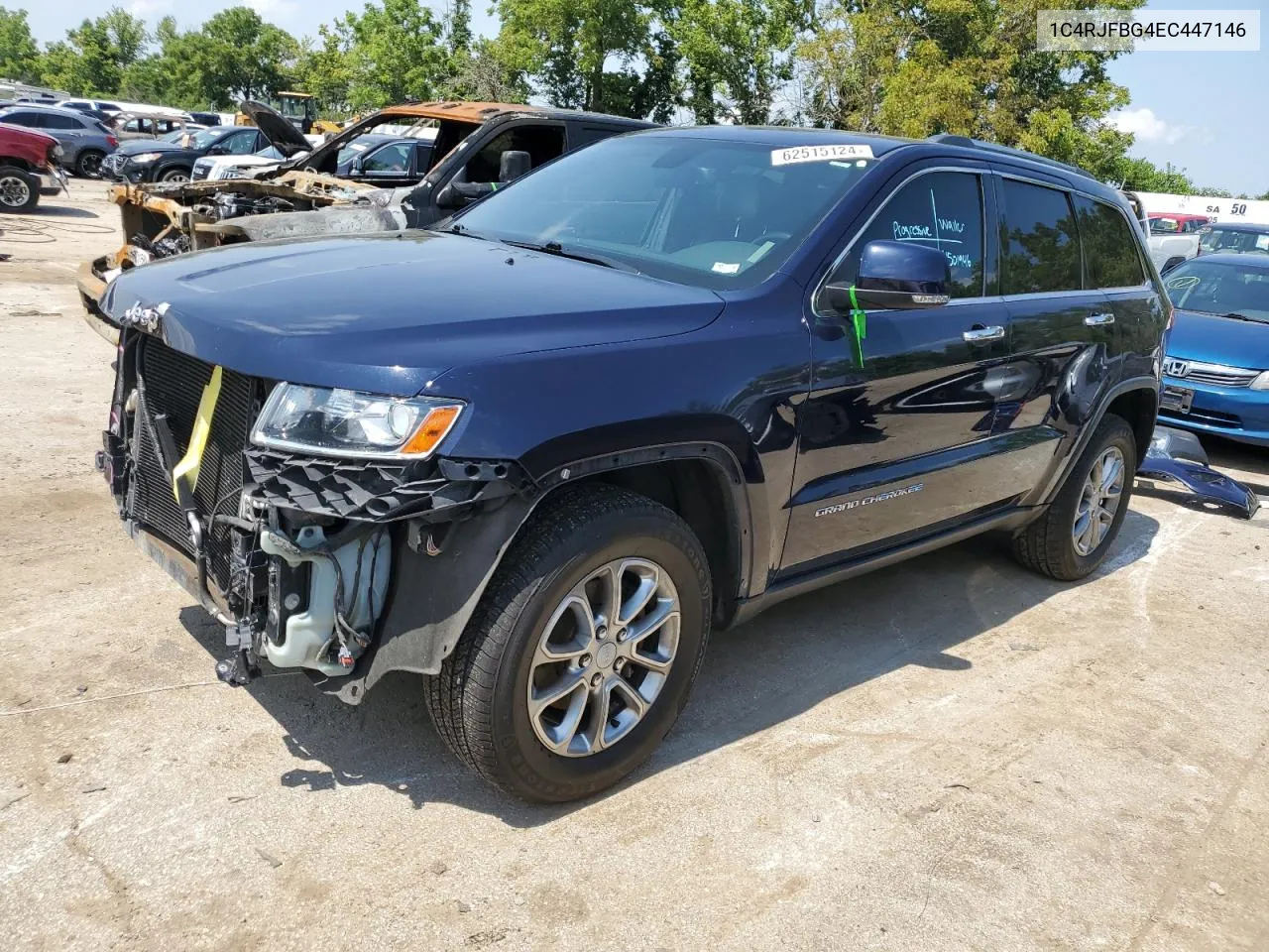 2014 Jeep Grand Cherokee Limited VIN: 1C4RJFBG4EC447146 Lot: 62515124