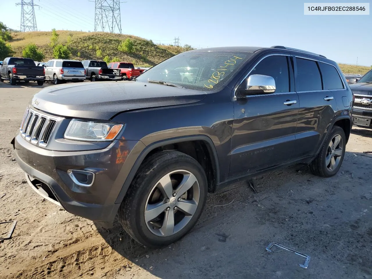 2014 Jeep Grand Cherokee Limited VIN: 1C4RJFBG2EC288546 Lot: 62831434