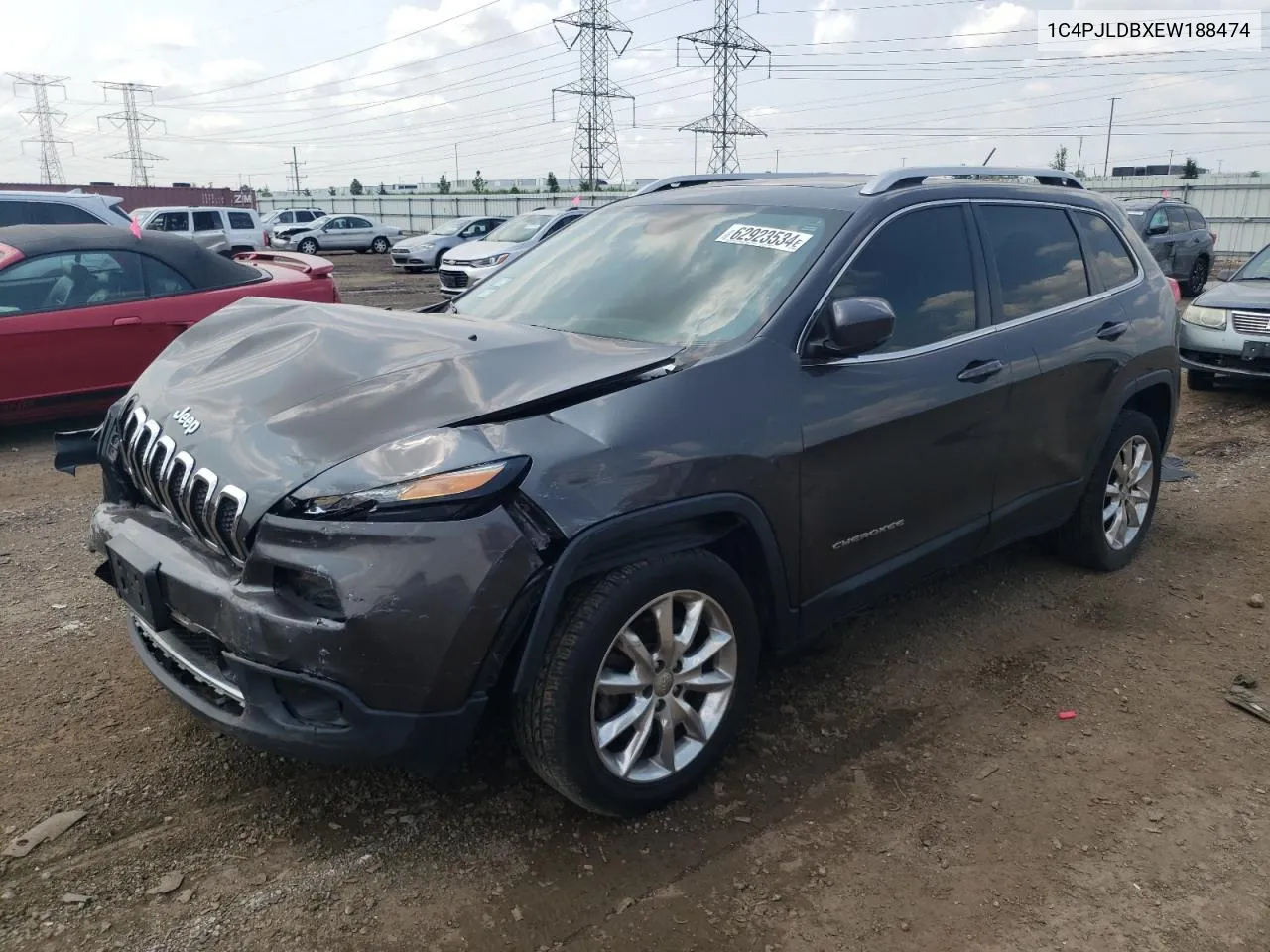 1C4PJLDBXEW188474 2014 Jeep Cherokee Limited