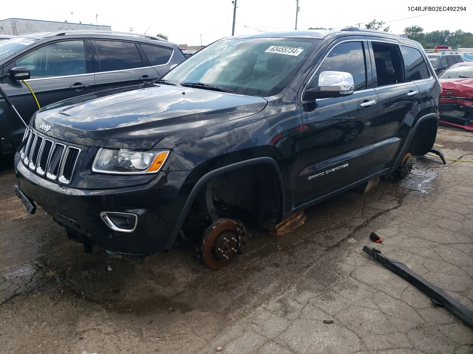 2014 Jeep Grand Cherokee Limited VIN: 1C4RJFBG2EC492294 Lot: 63455734