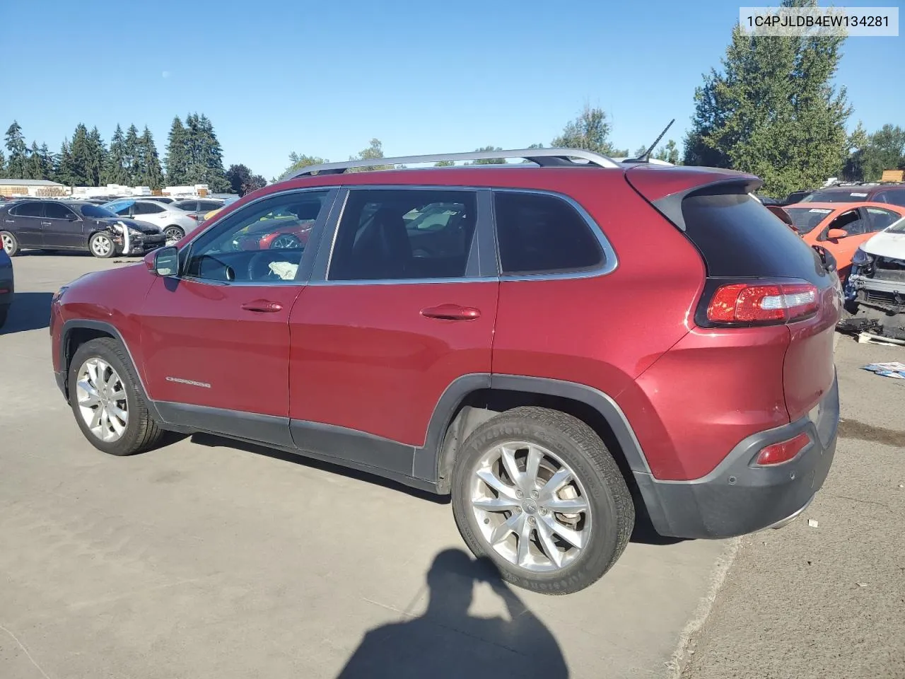 2014 Jeep Cherokee Limited VIN: 1C4PJLDB4EW134281 Lot: 64232774