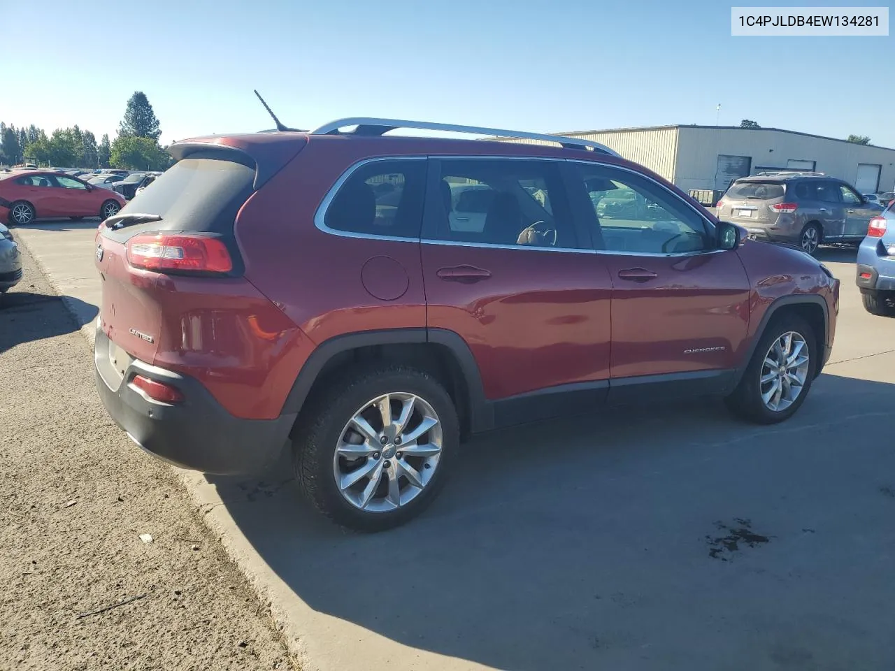 2014 Jeep Cherokee Limited VIN: 1C4PJLDB4EW134281 Lot: 64232774