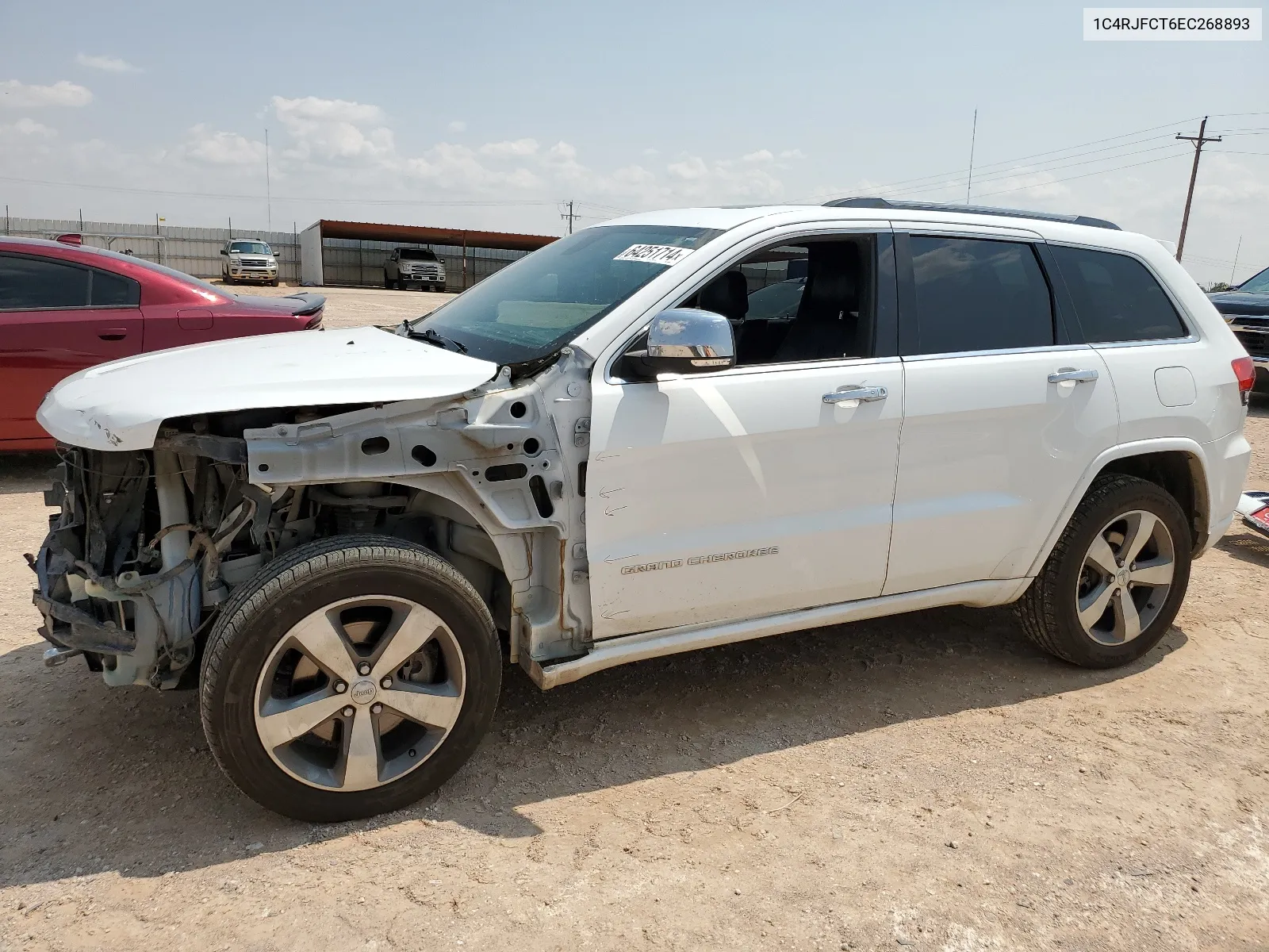 2014 Jeep Grand Cherokee Overland VIN: 1C4RJFCT6EC268893 Lot: 64251714