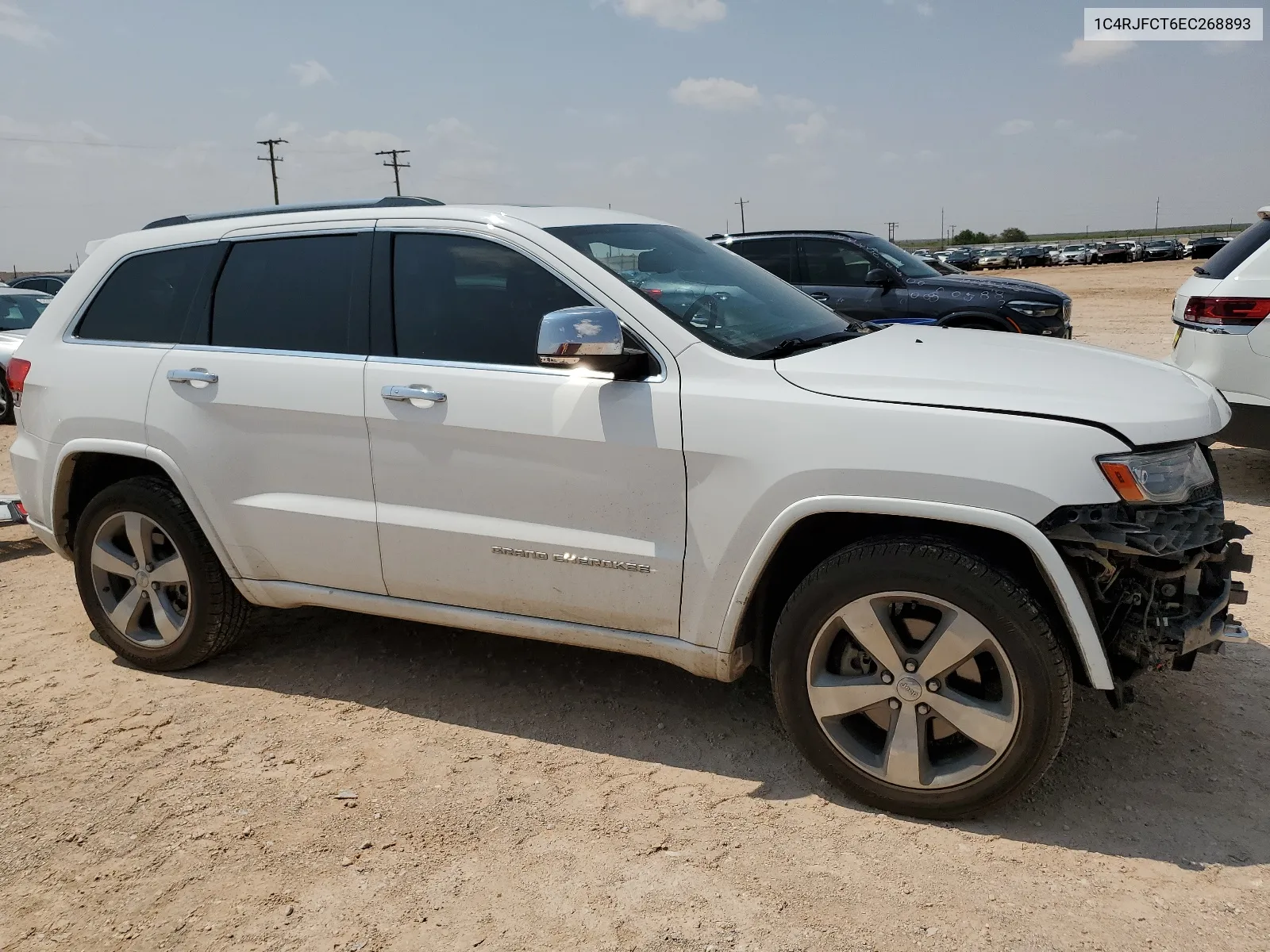 2014 Jeep Grand Cherokee Overland VIN: 1C4RJFCT6EC268893 Lot: 64251714