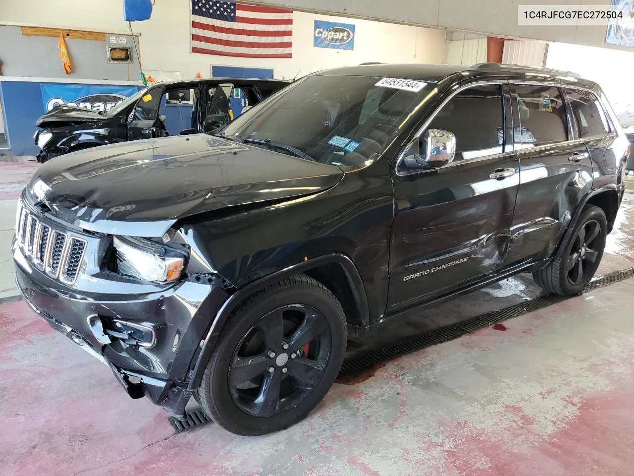 2014 Jeep Grand Cherokee Overland VIN: 1C4RJFCG7EC272504 Lot: 64551544