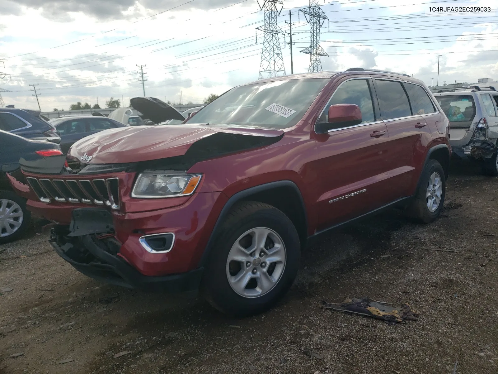 2014 Jeep Grand Cherokee Laredo VIN: 1C4RJFAG2EC259033 Lot: 64566184