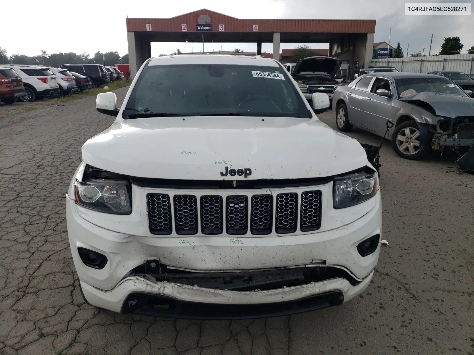 2014 Jeep Grand Cherokee Laredo VIN: 1C4RJFAG5EC528271 Lot: 65354544