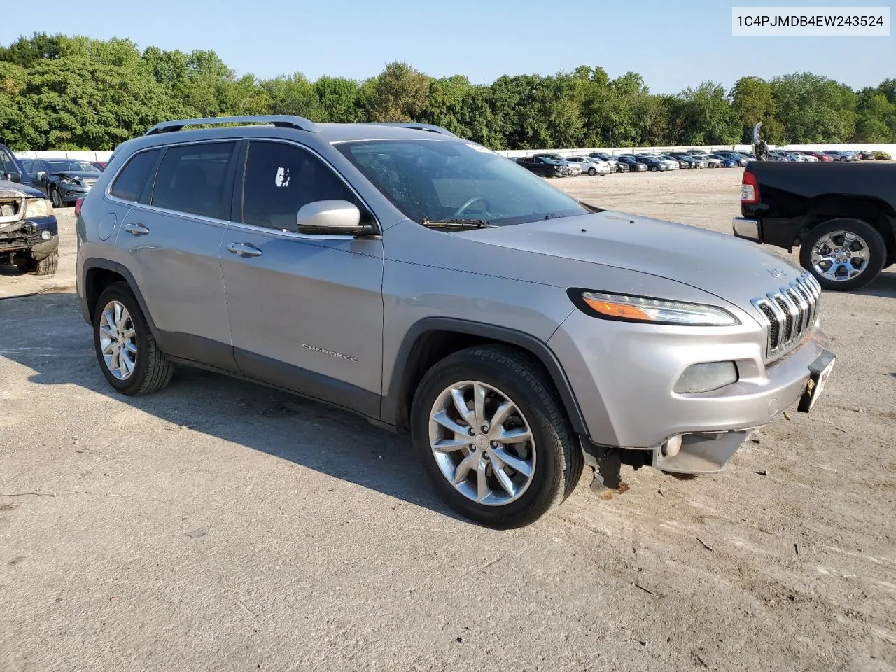 2014 Jeep Cherokee Limited VIN: 1C4PJMDB4EW243524 Lot: 65498254