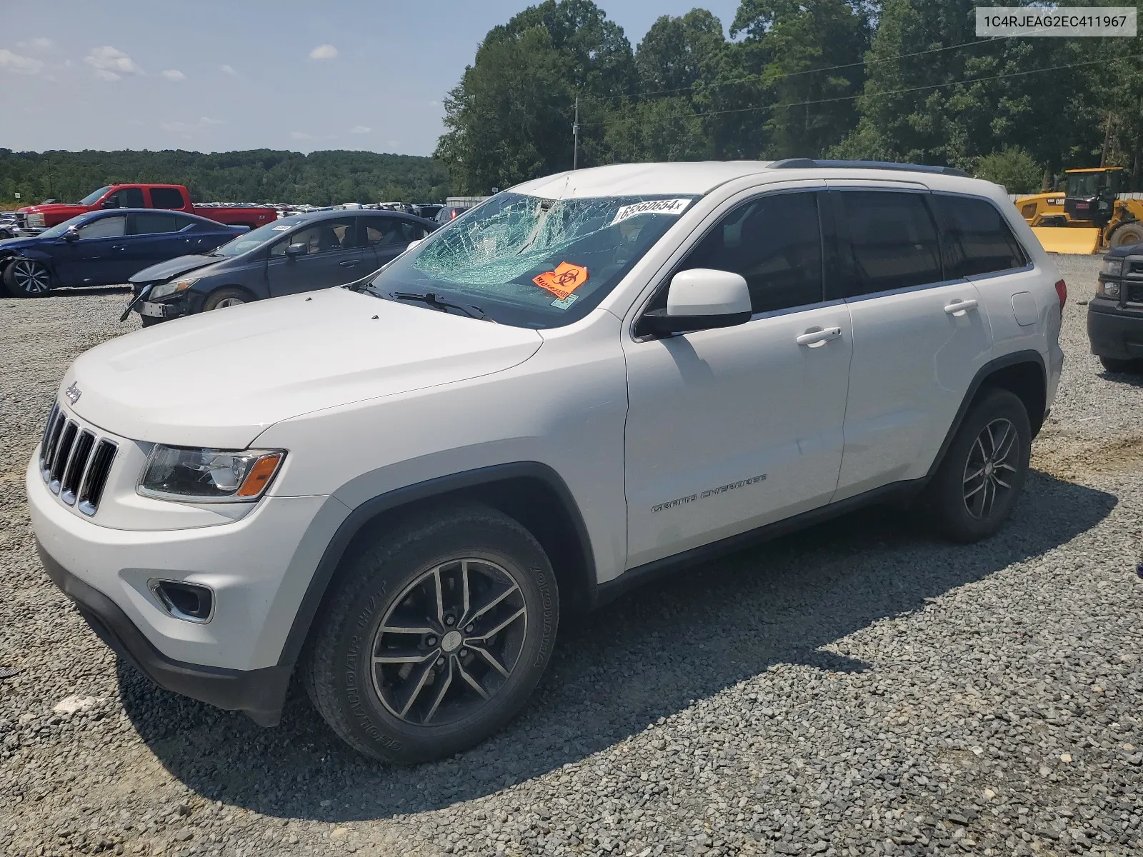 2014 Jeep Grand Cherokee Laredo VIN: 1C4RJEAG2EC411967 Lot: 65560654