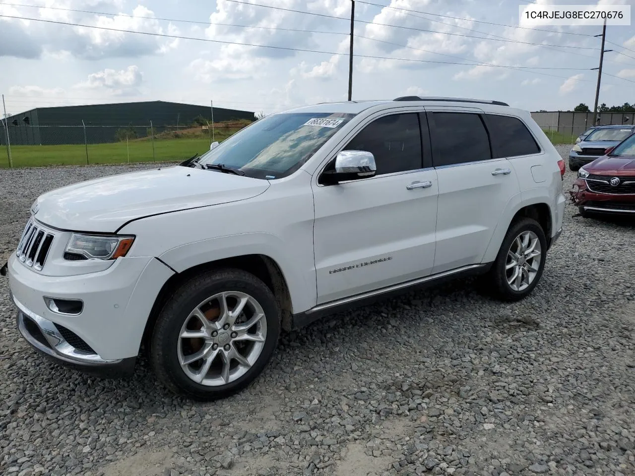 2014 Jeep Grand Cherokee Summit VIN: 1C4RJEJG8EC270676 Lot: 66381674