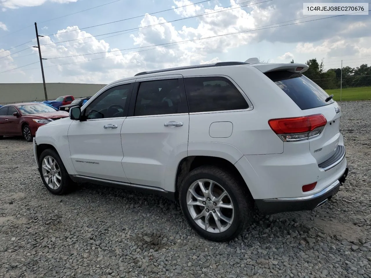 2014 Jeep Grand Cherokee Summit VIN: 1C4RJEJG8EC270676 Lot: 66381674