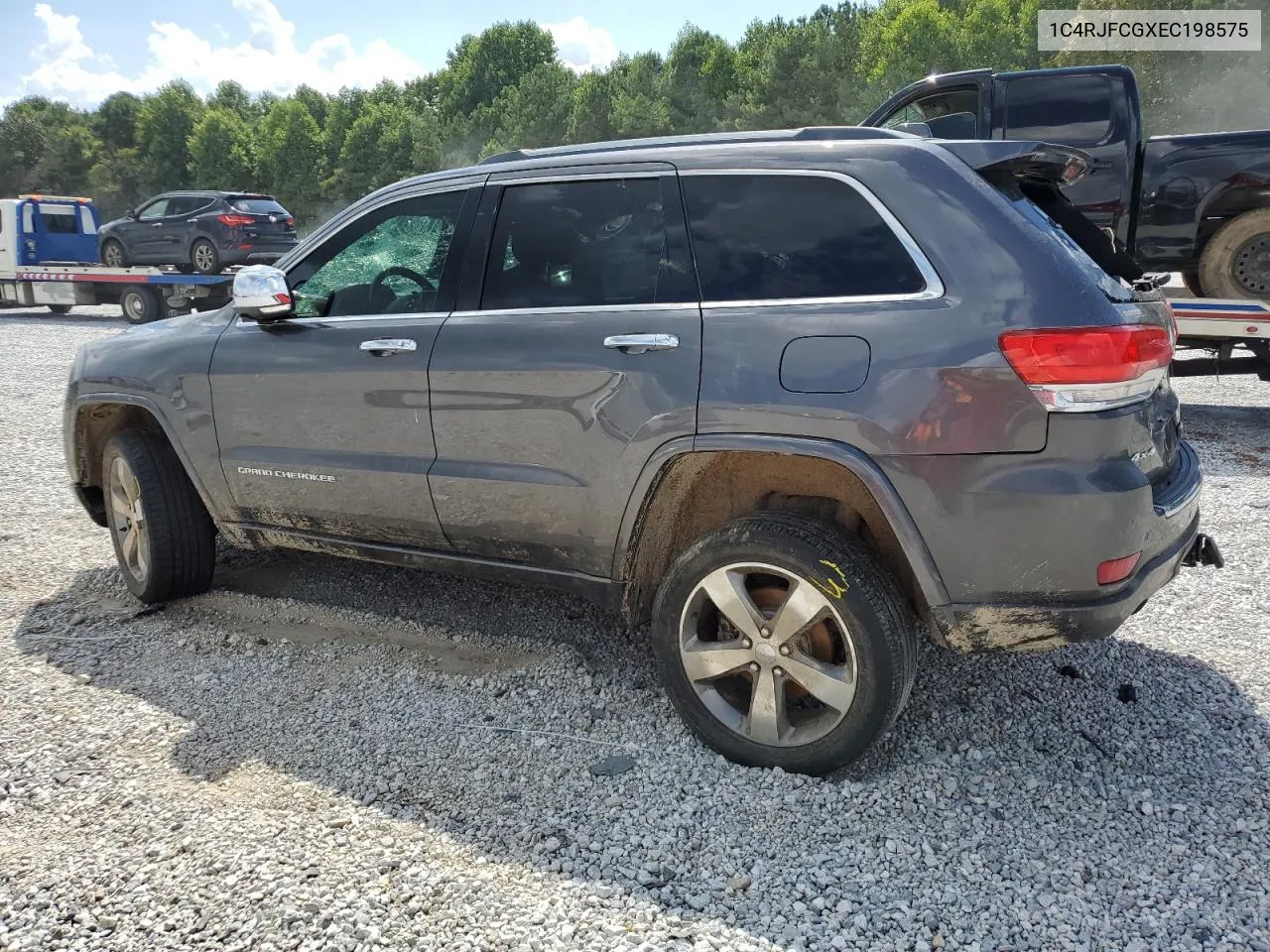 2014 Jeep Grand Cherokee Overland VIN: 1C4RJFCGXEC198575 Lot: 66458524