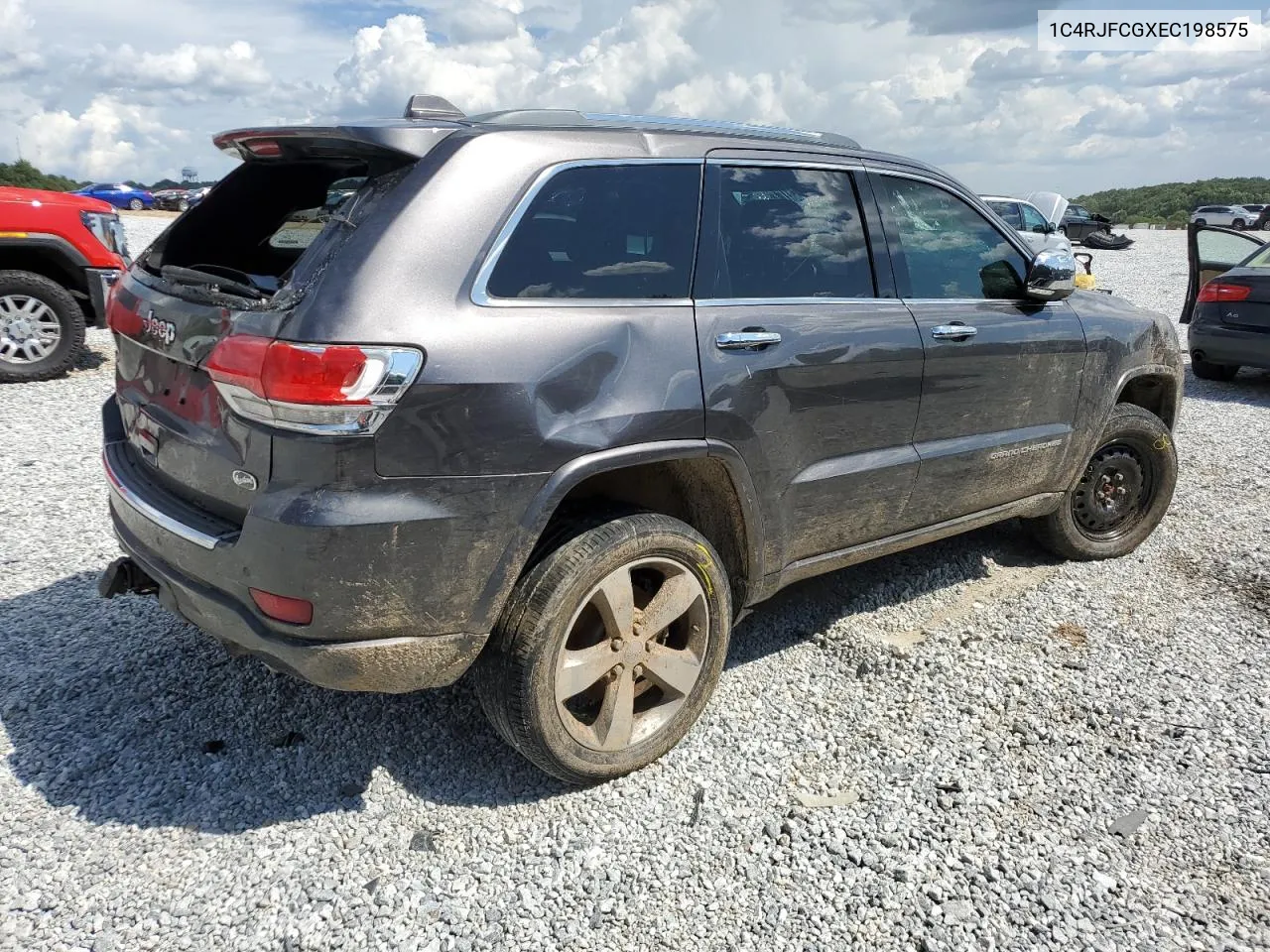 2014 Jeep Grand Cherokee Overland VIN: 1C4RJFCGXEC198575 Lot: 66458524