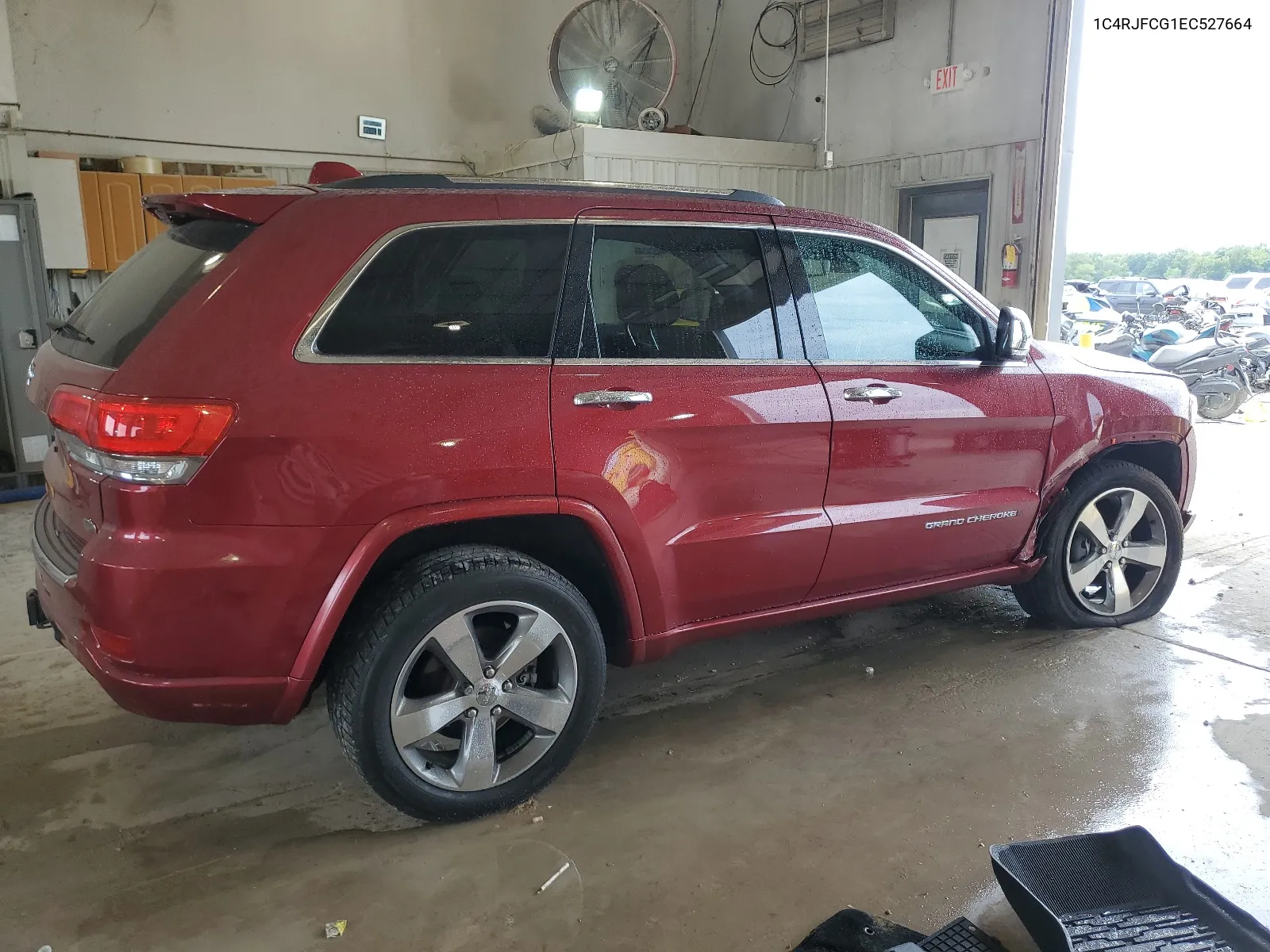 2014 Jeep Grand Cherokee Overland VIN: 1C4RJFCG1EC527664 Lot: 66699694