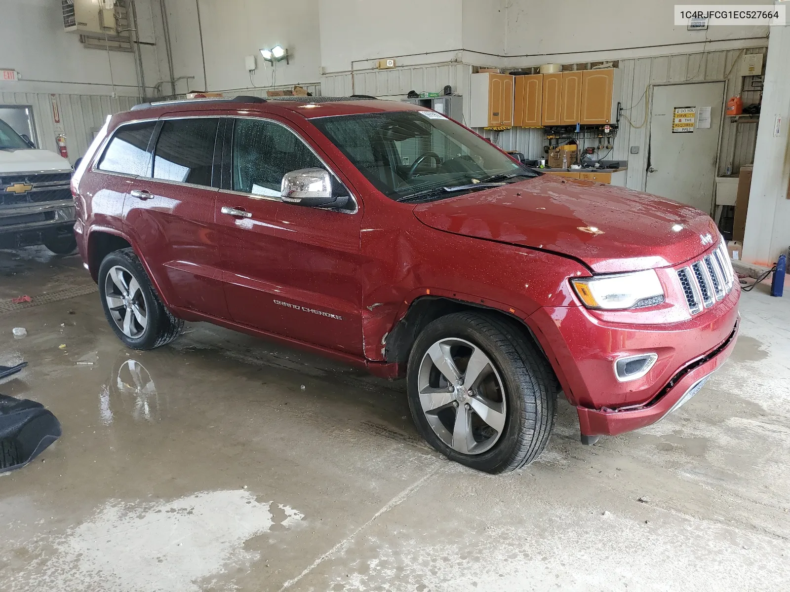 2014 Jeep Grand Cherokee Overland VIN: 1C4RJFCG1EC527664 Lot: 66699694