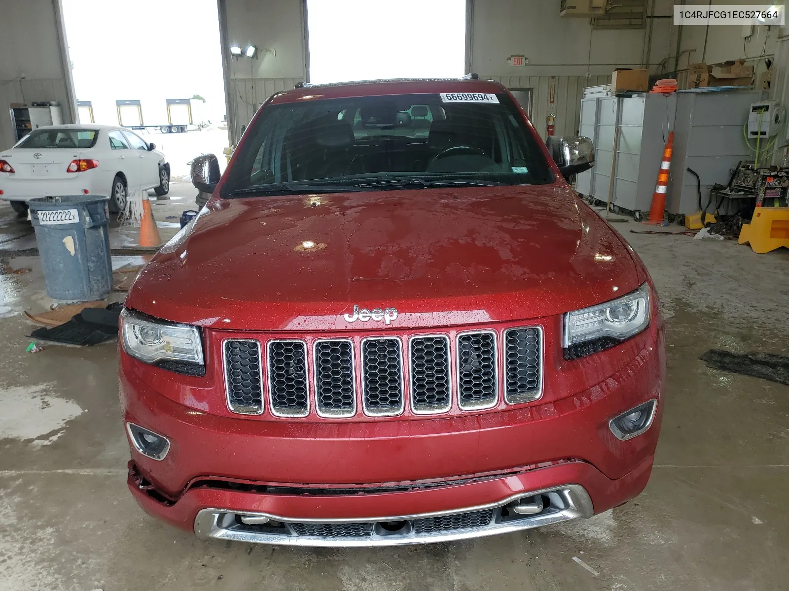 2014 Jeep Grand Cherokee Overland VIN: 1C4RJFCG1EC527664 Lot: 66699694