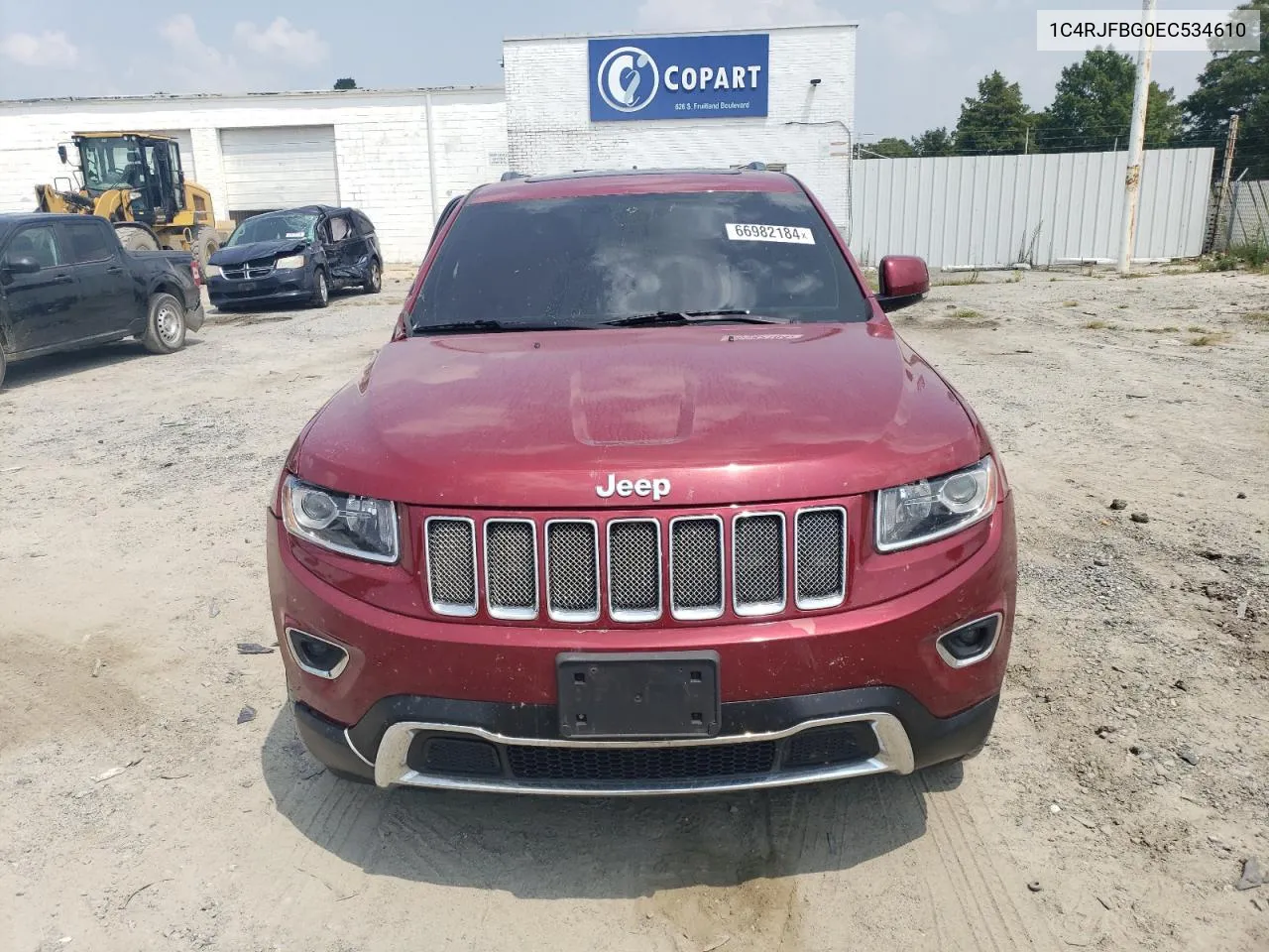 2014 Jeep Grand Cherokee Limited VIN: 1C4RJFBG0EC534610 Lot: 66982184