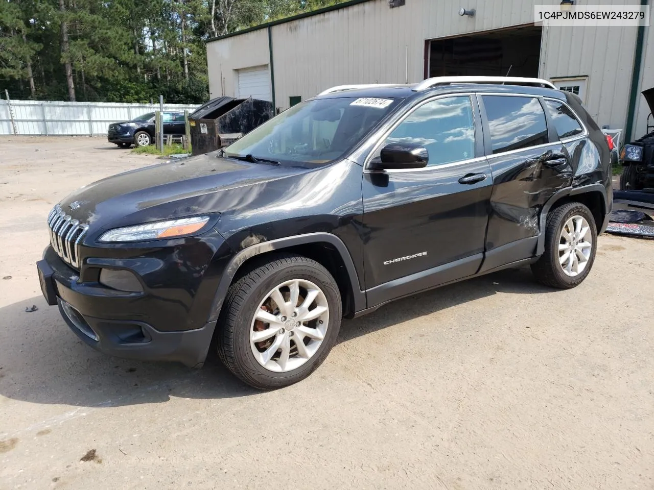 2014 Jeep Cherokee Limited VIN: 1C4PJMDS6EW243279 Lot: 67102674