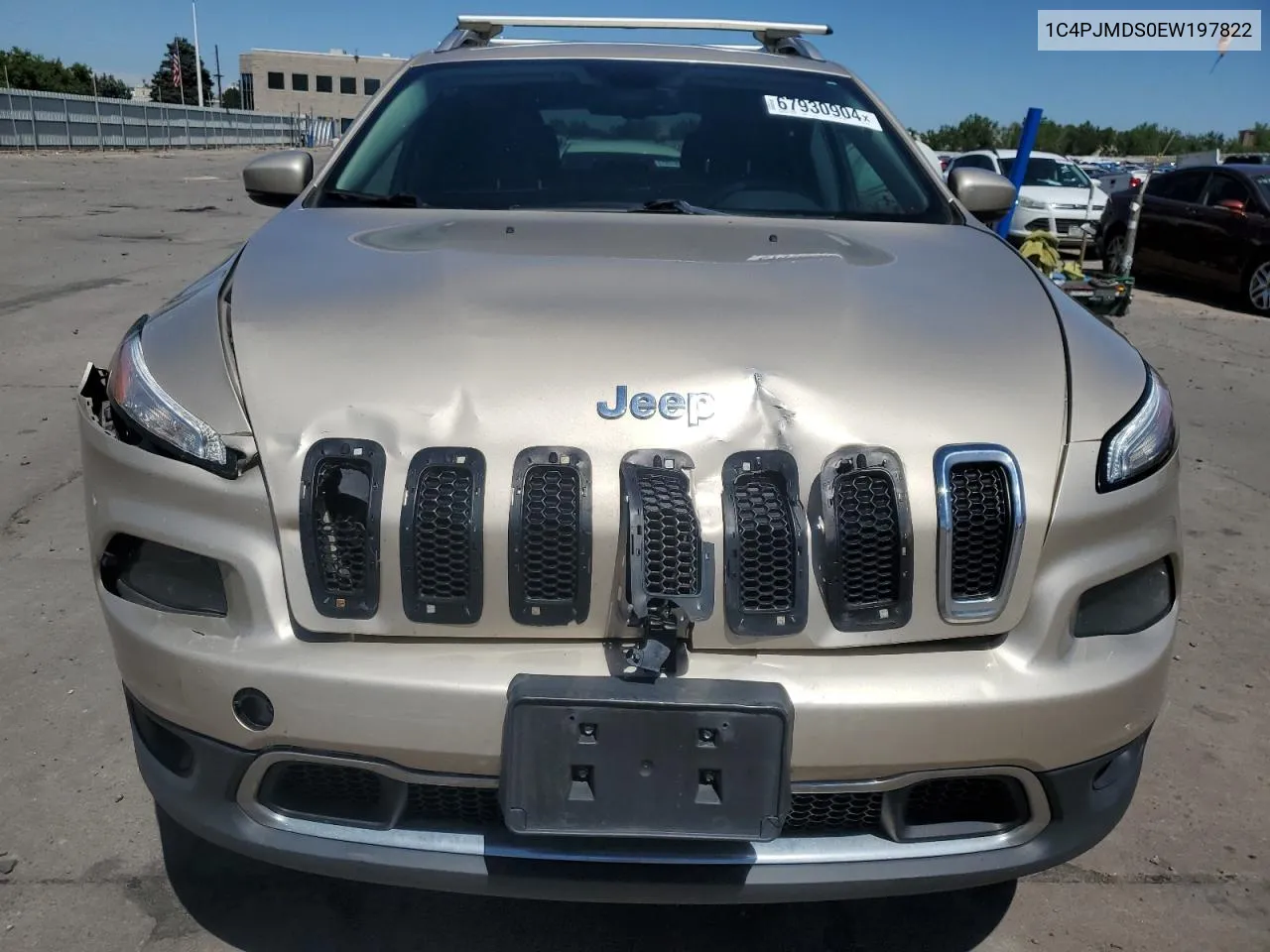 2014 Jeep Cherokee Limited VIN: 1C4PJMDS0EW197822 Lot: 67930904