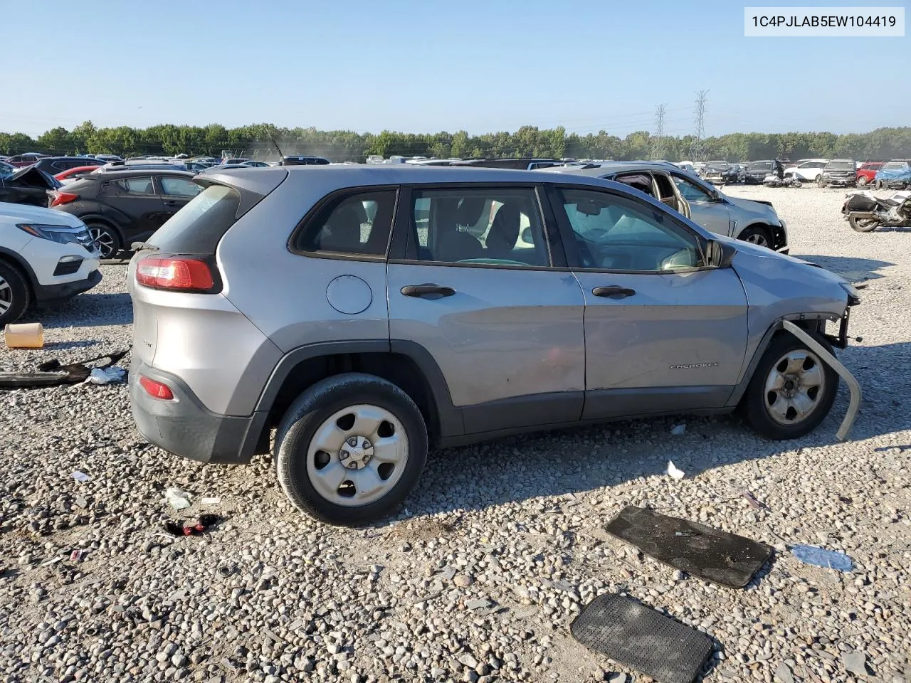 2014 Jeep Cherokee Sport VIN: 1C4PJLAB5EW104419 Lot: 68224124