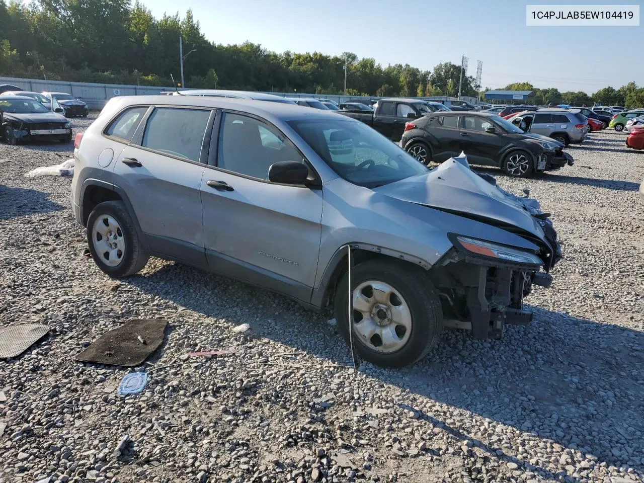 2014 Jeep Cherokee Sport VIN: 1C4PJLAB5EW104419 Lot: 68224124