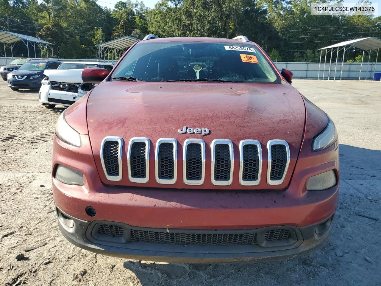 2014 Jeep Cherokee Latitude VIN: 1C4PJLCS3EW143376 Lot: 68258074