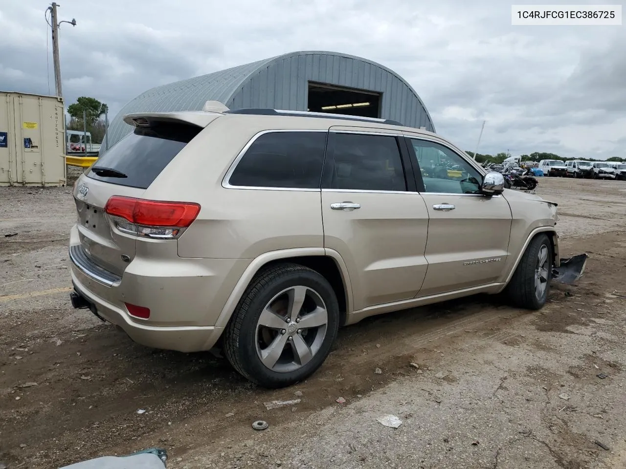 2014 Jeep Grand Cherokee Overland VIN: 1C4RJFCG1EC386725 Lot: 68323544