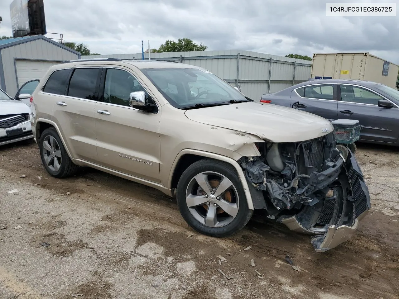 2014 Jeep Grand Cherokee Overland VIN: 1C4RJFCG1EC386725 Lot: 68323544