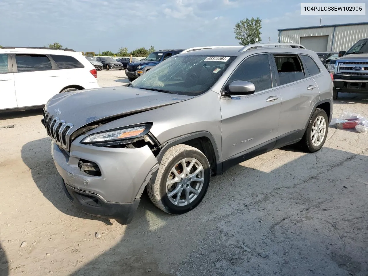 2014 Jeep Cherokee Latitude VIN: 1C4PJLCS8EW102905 Lot: 68358564